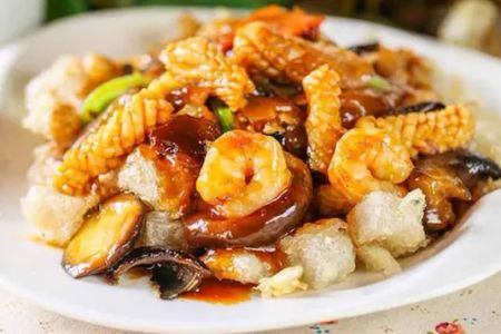 三鲜焖子